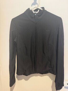 Nike Black Dri‑Fit Full Zip Jacket – Size M